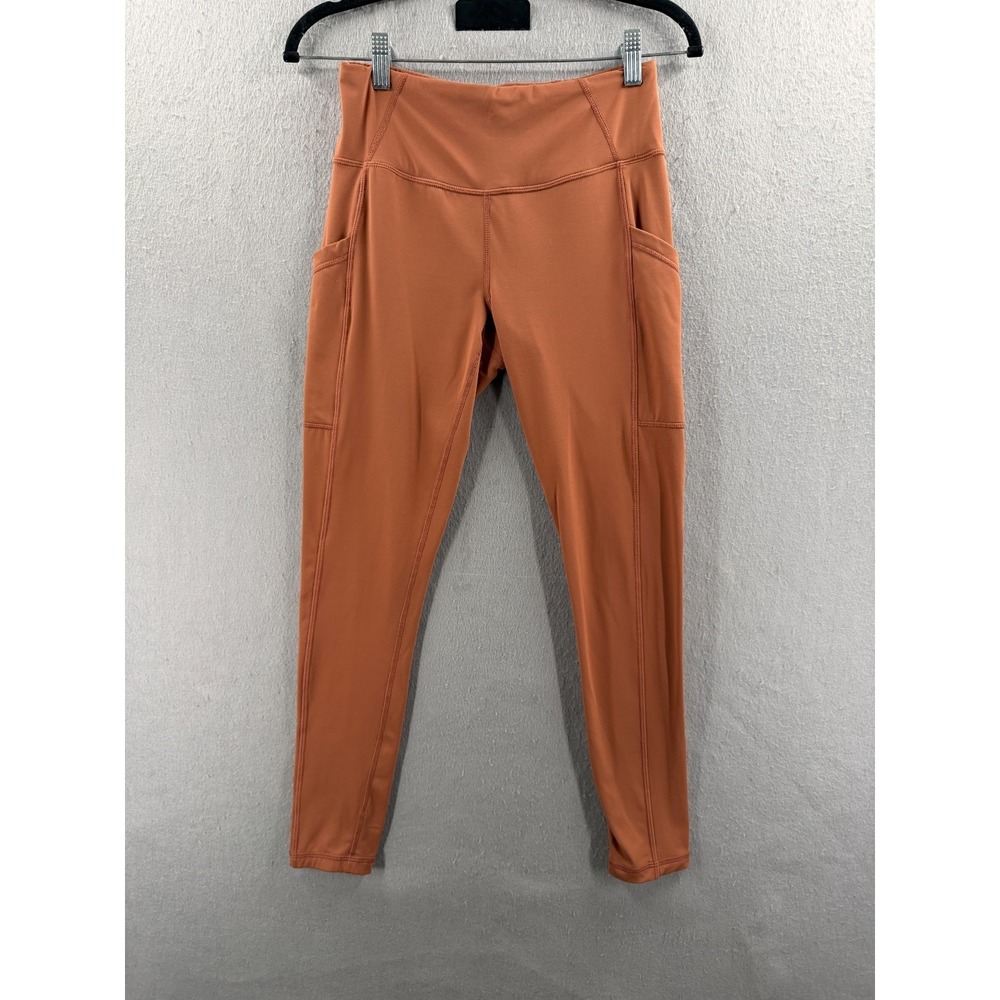 PrAna Electa Leggings II Womens M Terra High Rise Pockets Earthy Performance